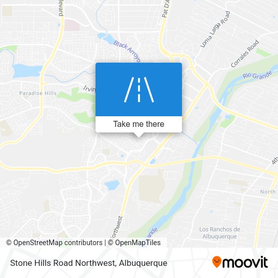 Stone Hills Road Northwest map