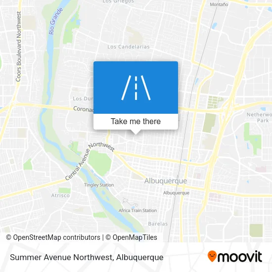 Mapa de Summer Avenue Northwest