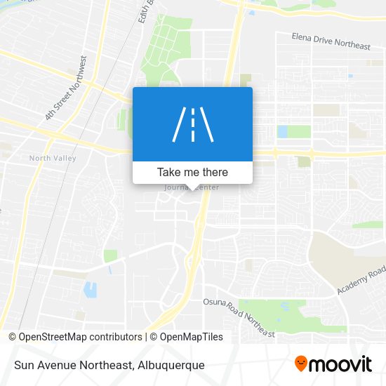 Sun Avenue Northeast map