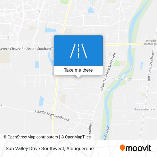 Sun Valley Drive Southwest map
