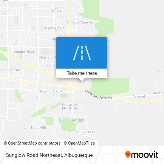 Sunglow Road Northeast map