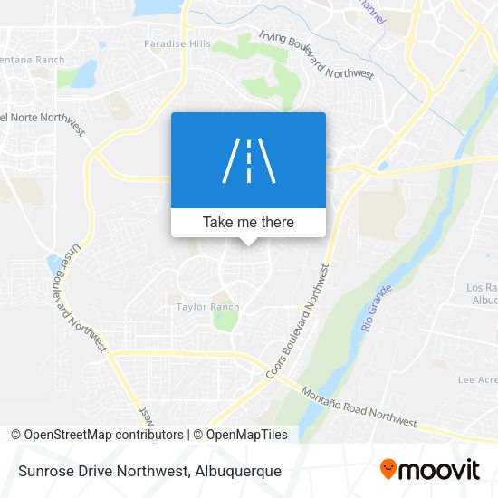 Sunrose Drive Northwest map
