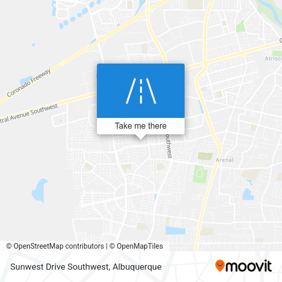 Sunwest Drive Southwest map