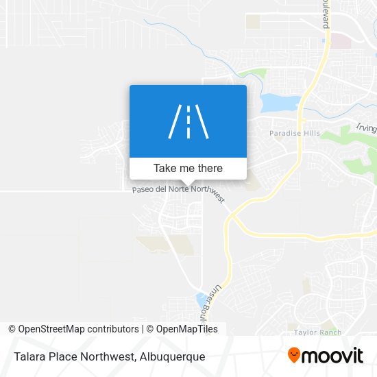 Talara Place Northwest map