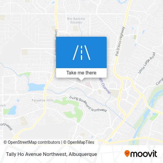 Tally Ho Avenue Northwest map