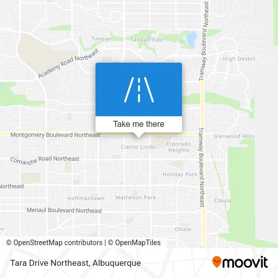 Tara Drive Northeast map
