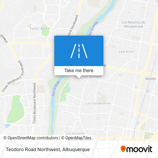 Mapa de Teodoro Road Northwest