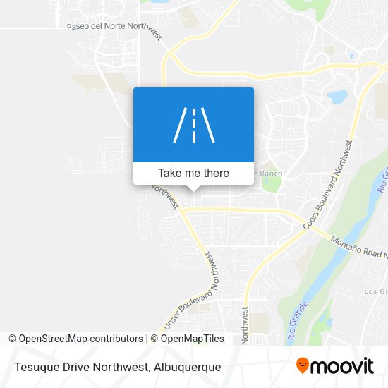 Tesuque Drive Northwest map