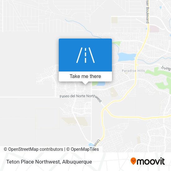 Teton Place Northwest map