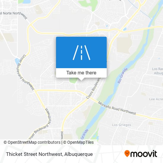 Thicket Street Northwest map