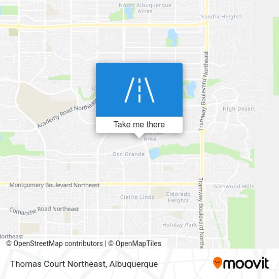 Thomas Court Northeast map