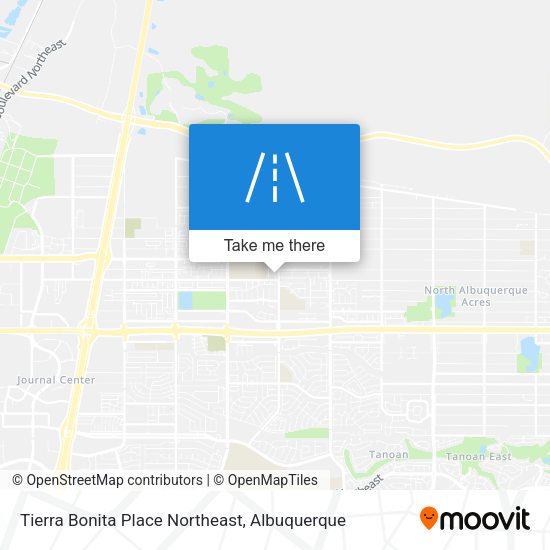 Tierra Bonita Place Northeast map
