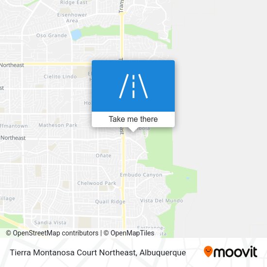 Tierra Montanosa Court Northeast map