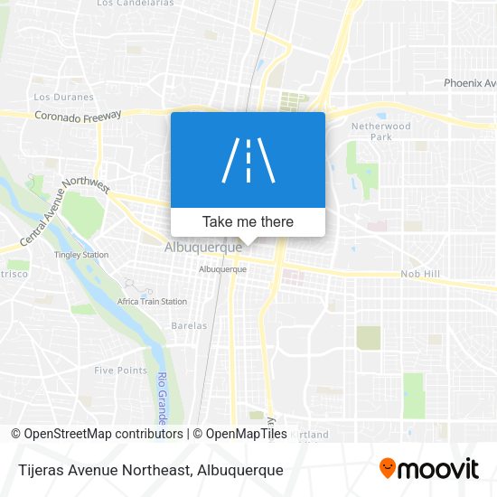 Mapa de Tijeras Avenue Northeast