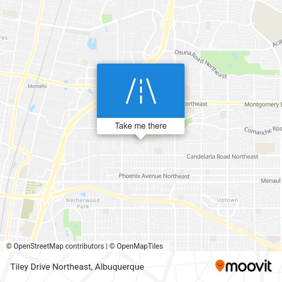 Tiley Drive Northeast map