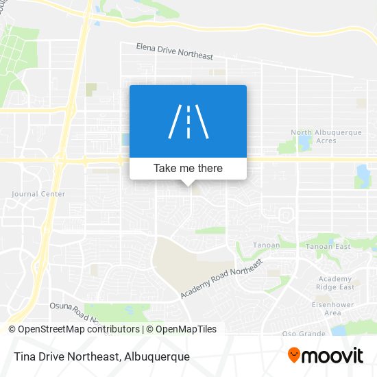 Tina Drive Northeast map