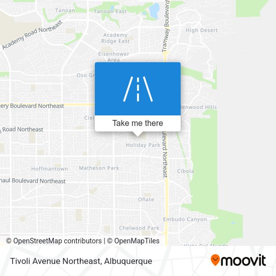 Tivoli Avenue Northeast map