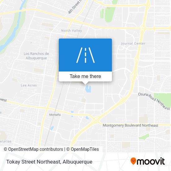 Tokay Street Northeast map