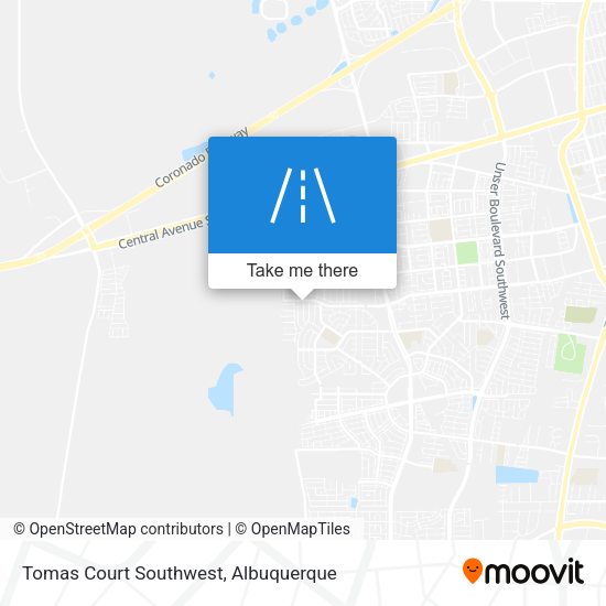 Tomas Court Southwest map