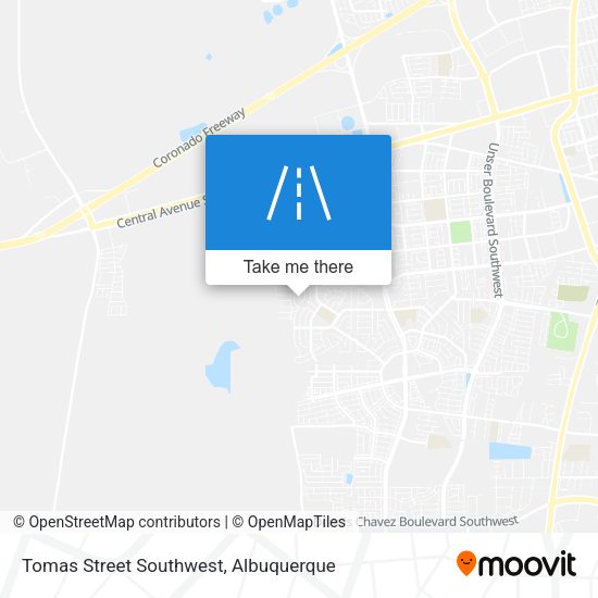 Mapa de Tomas Street Southwest