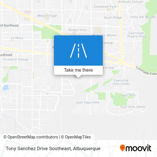 Tony Sanchez Drive Southeast map