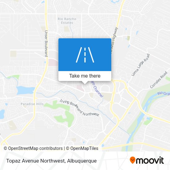 Mapa de Topaz Avenue Northwest