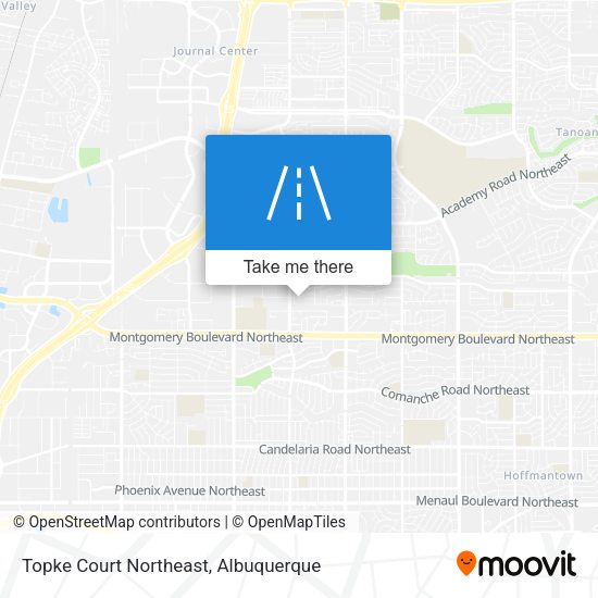Mapa de Topke Court Northeast