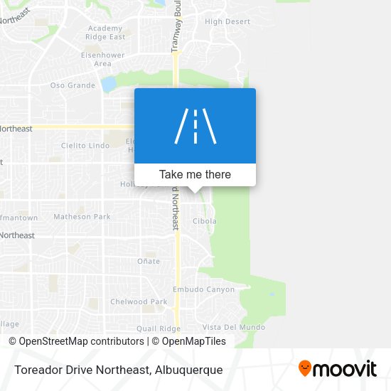 Mapa de Toreador Drive Northeast
