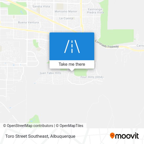 Toro Street Southeast map