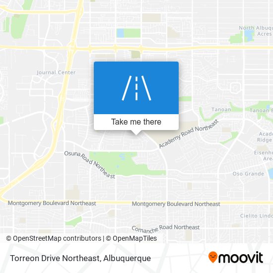 Torreon Drive Northeast map