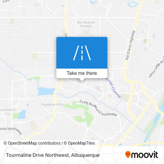 Tourmaline Drive Northwest map