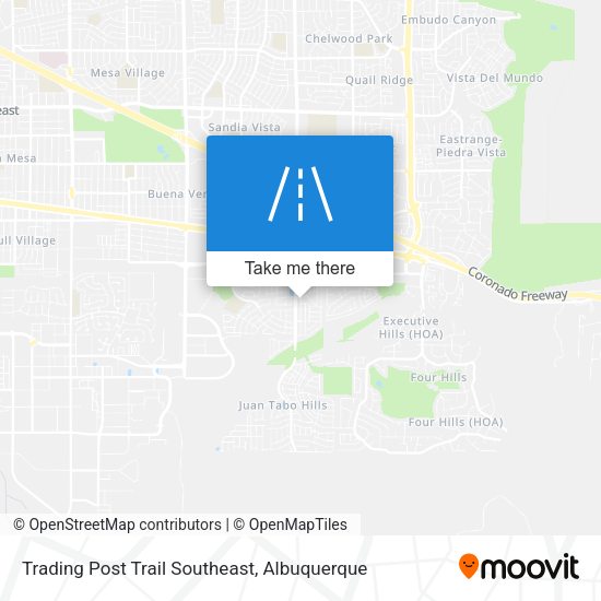 Trading Post Trail Southeast map