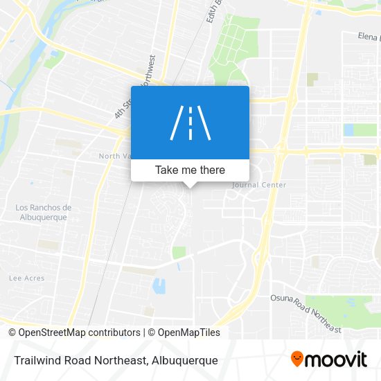 Trailwind Road Northeast map
