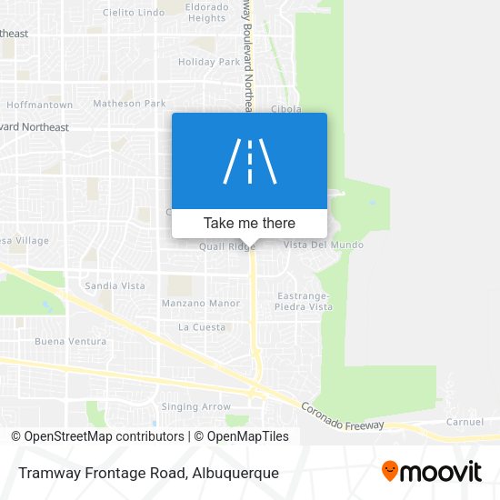 Tramway Frontage Road map