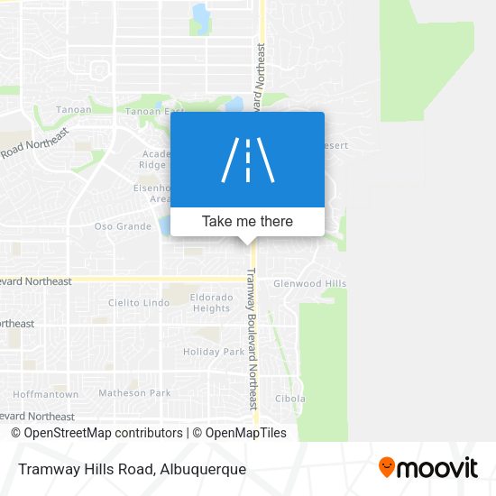 Tramway Hills Road map