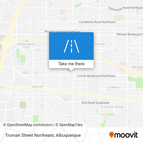 Truman Street Northeast map