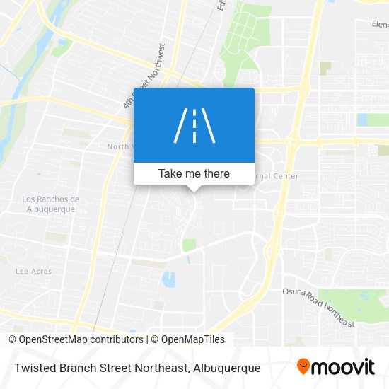 Twisted Branch Street Northeast map