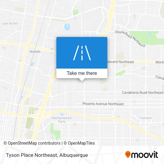 Mapa de Tyson Place Northeast