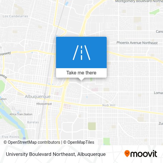 University Boulevard Northeast map