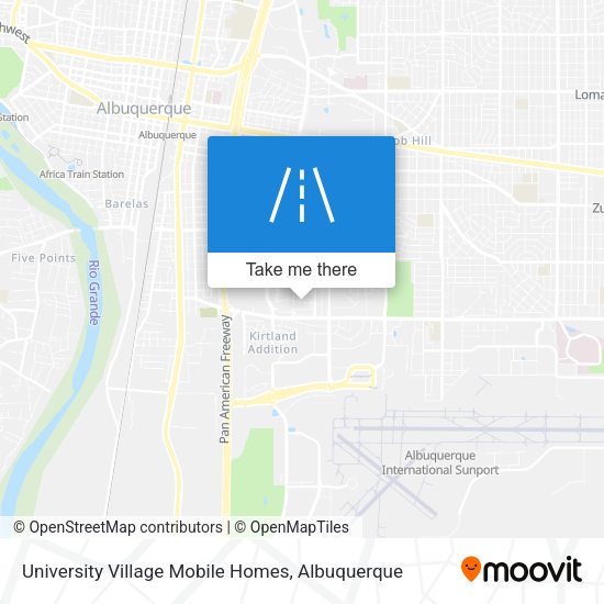 University Village Mobile Homes map