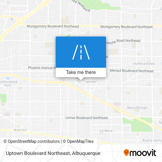 Mapa de Uptown Boulevard Northeast