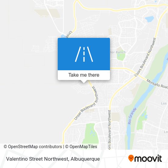 Valentino Street Northwest map