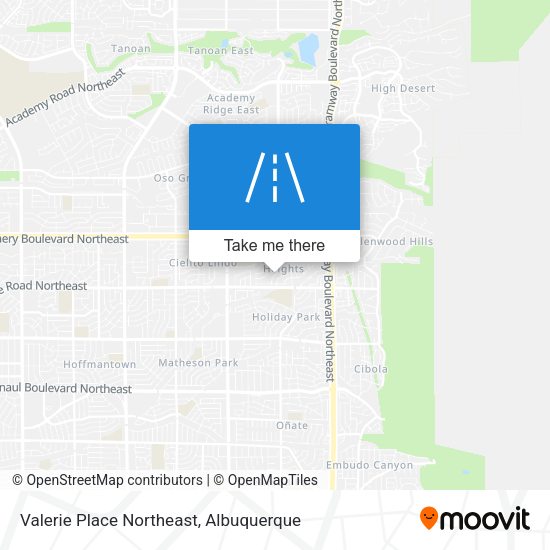 Mapa de Valerie Place Northeast