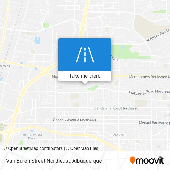 Van Buren Street Northeast map