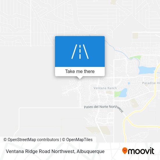 Ventana Ridge Road Northwest map