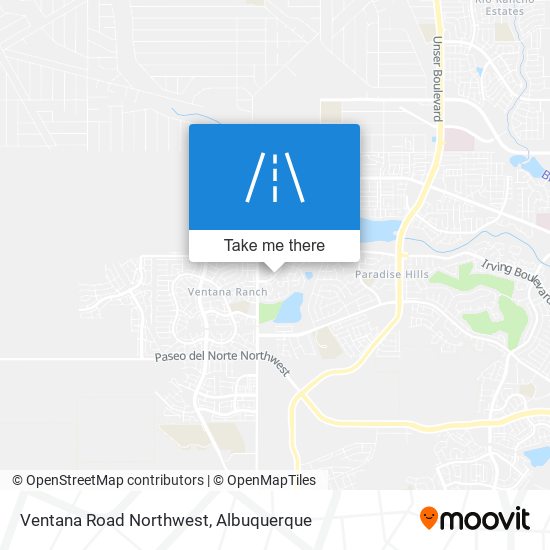 Ventana Road Northwest map