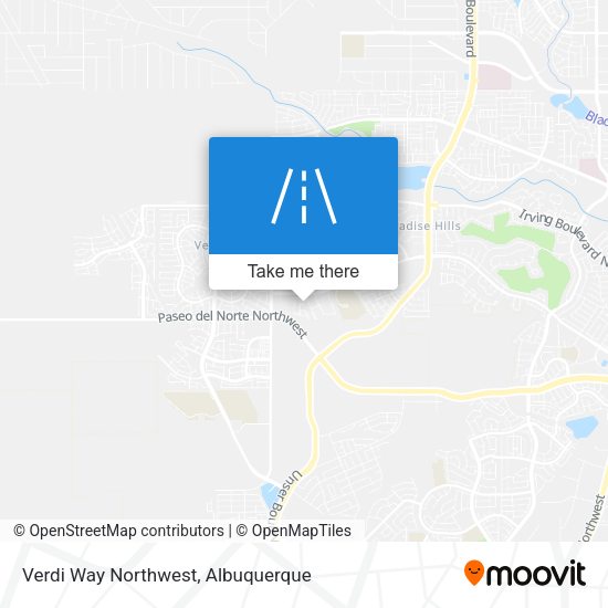Verdi Way Northwest map