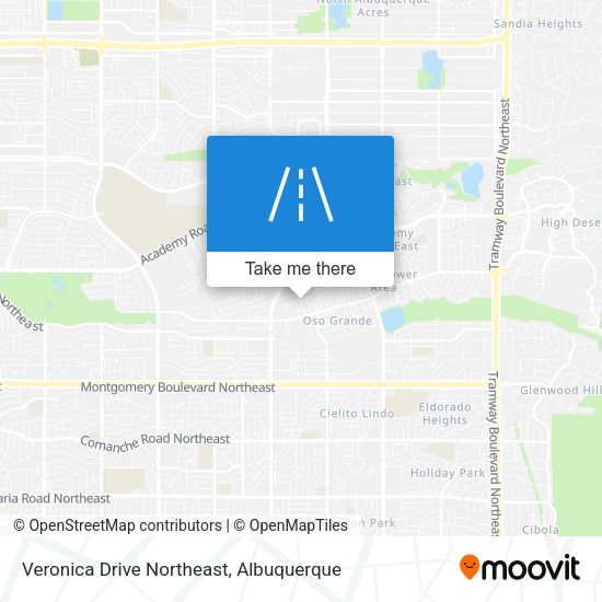 Veronica Drive Northeast map