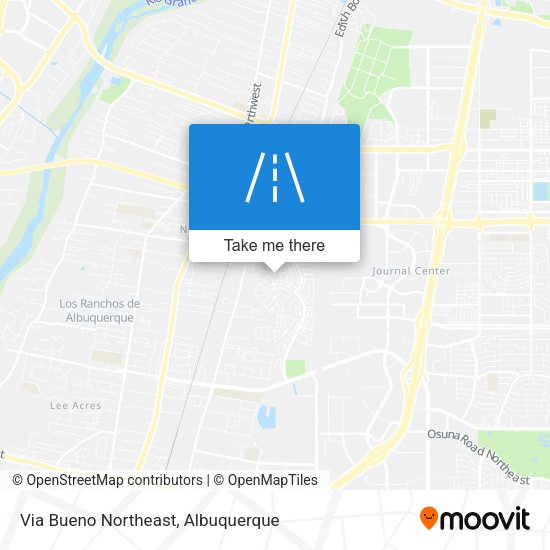 Via Bueno Northeast map