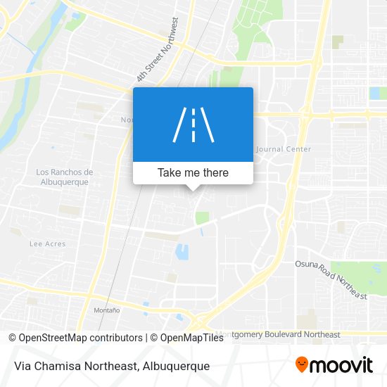 Via Chamisa Northeast map